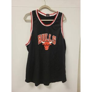 Ultra Game NBA Chicago Bulls Jersey XL Black Sleeveless Basketball Tank‎ Top